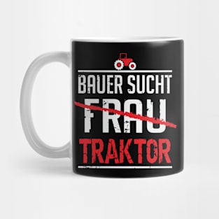 Bauer sucht traktor (black) Mug